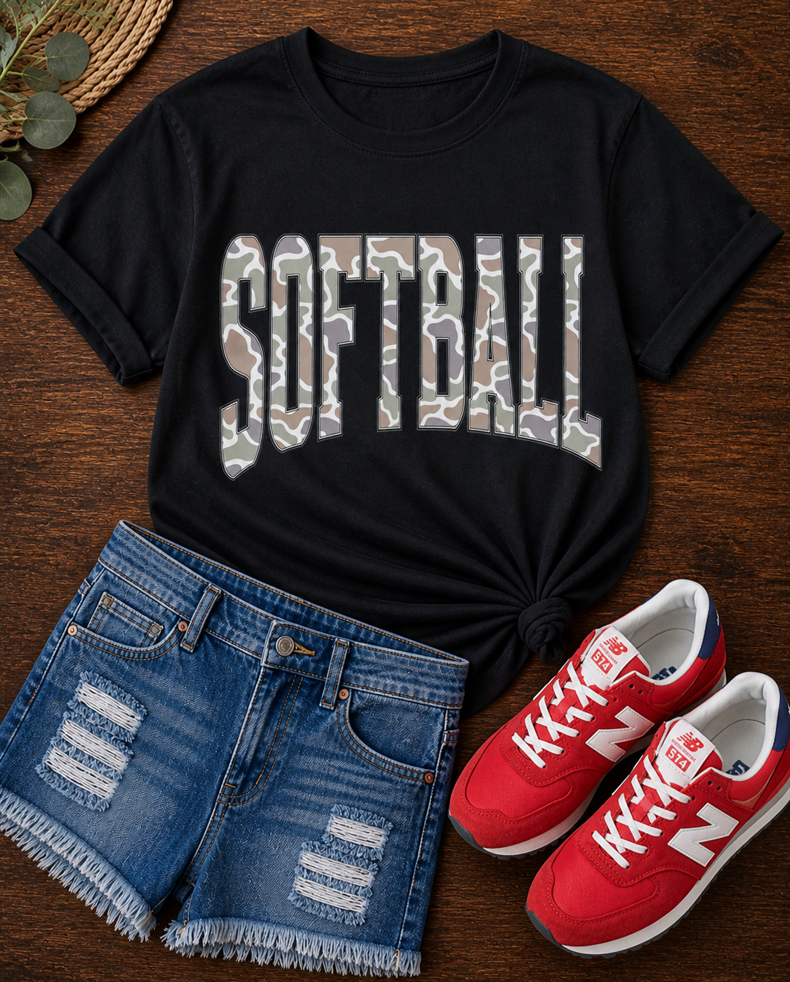 Black Softball Camo