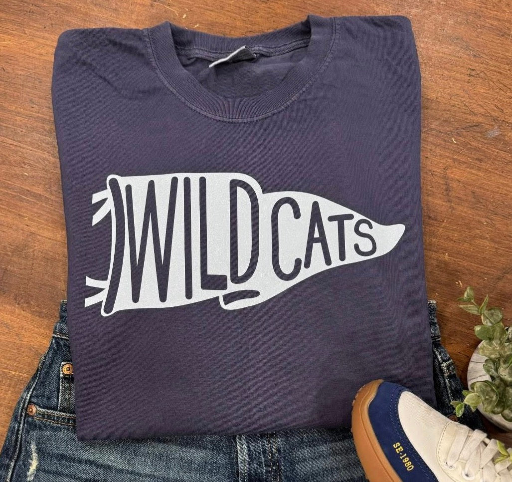 Wildcats Pennant Flag Tee