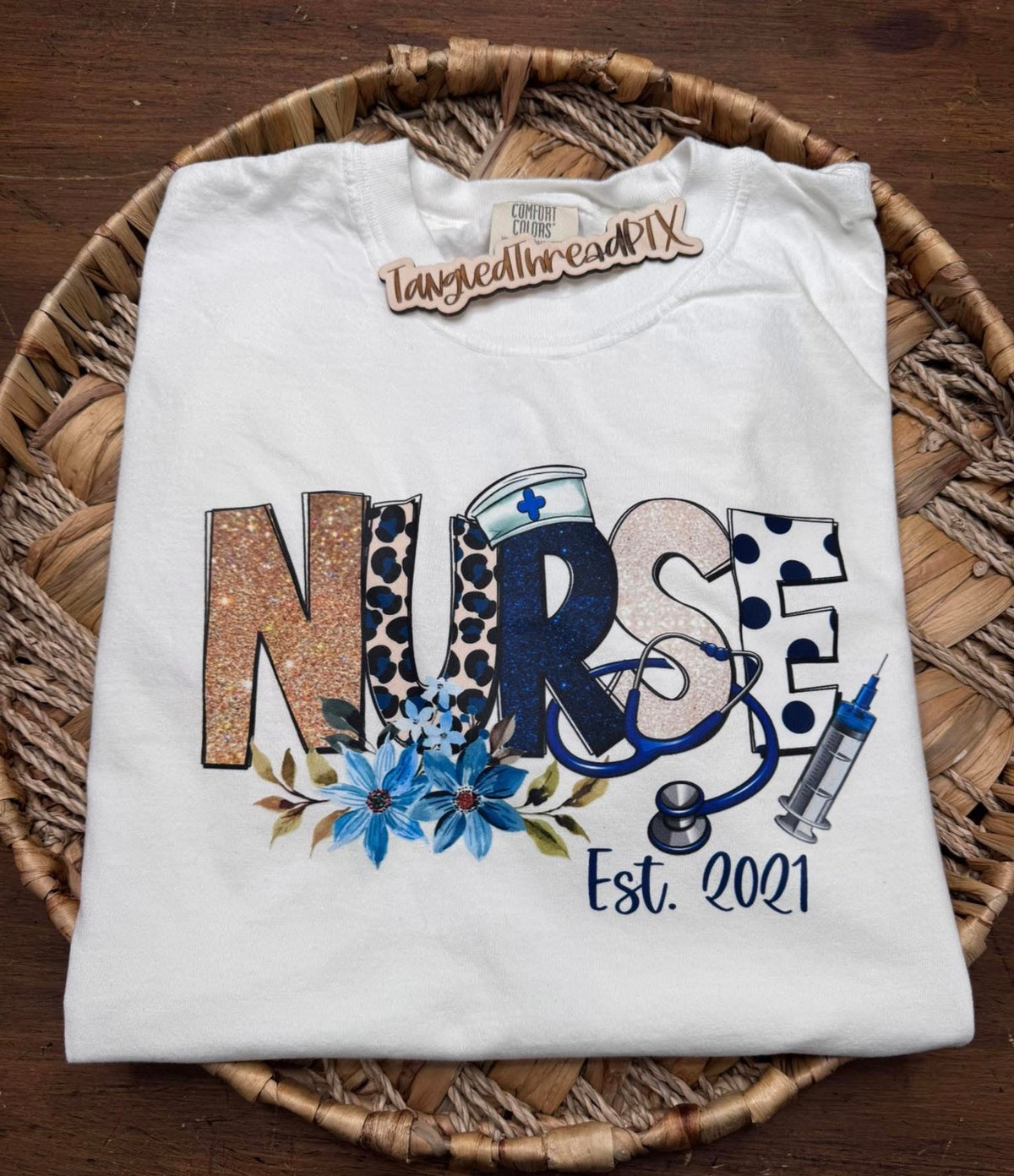 White EST Year Personalized Nurse