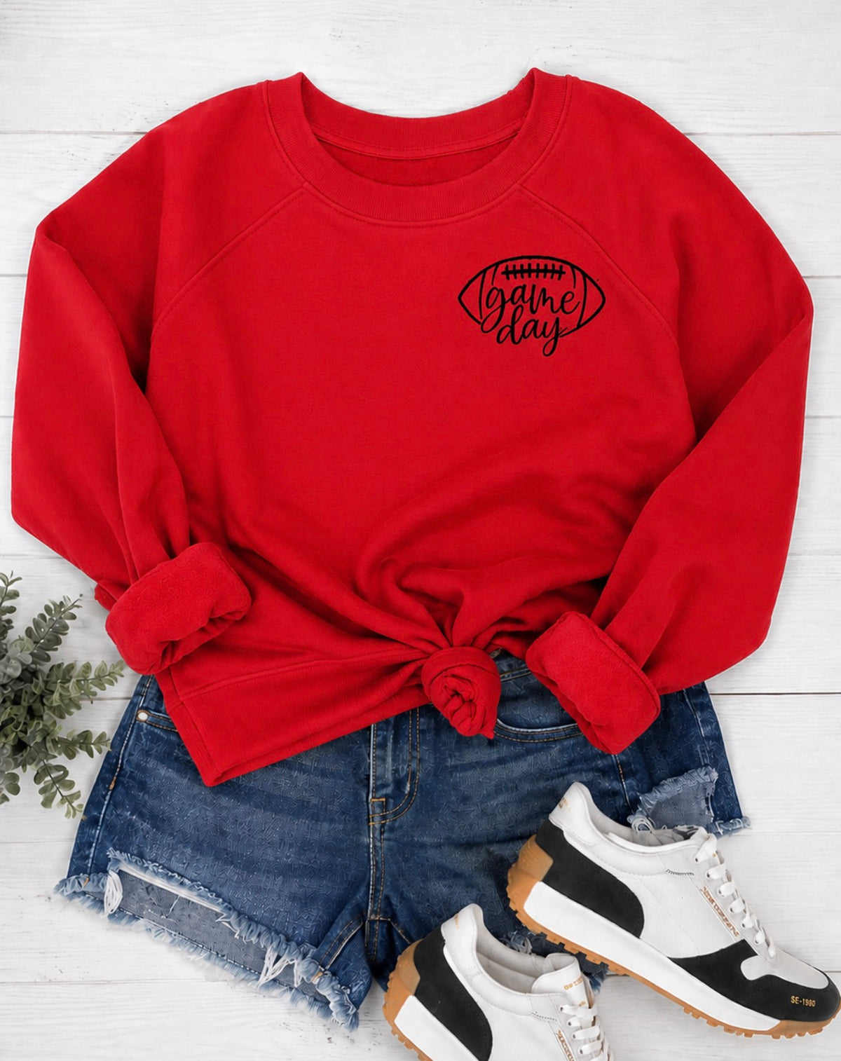 Game Day Football Embroidered Sweatshirts —You Pick the Thread Color!