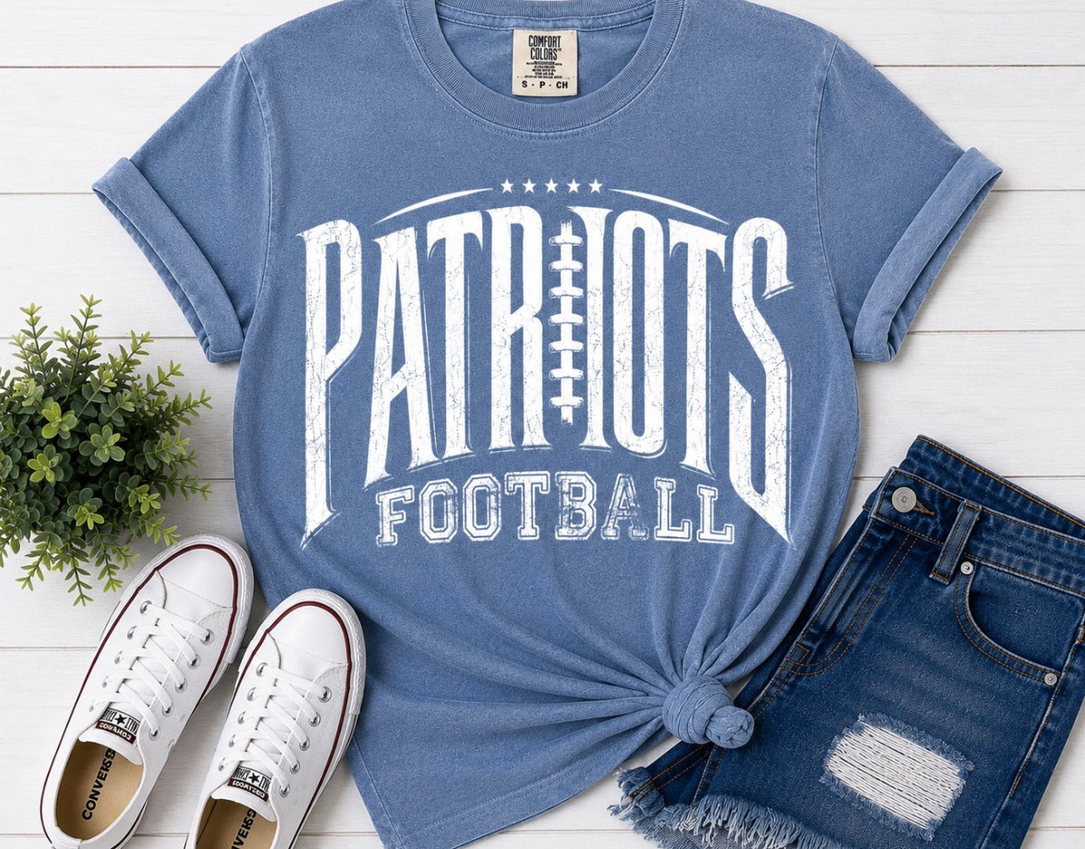 Patriots Arched Football