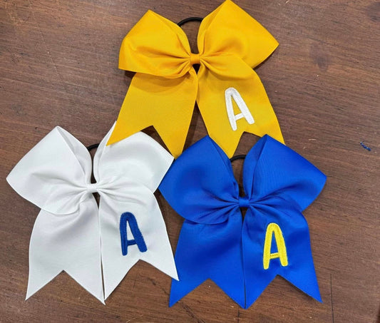 Cheer Bow - Embroidered Single Letter