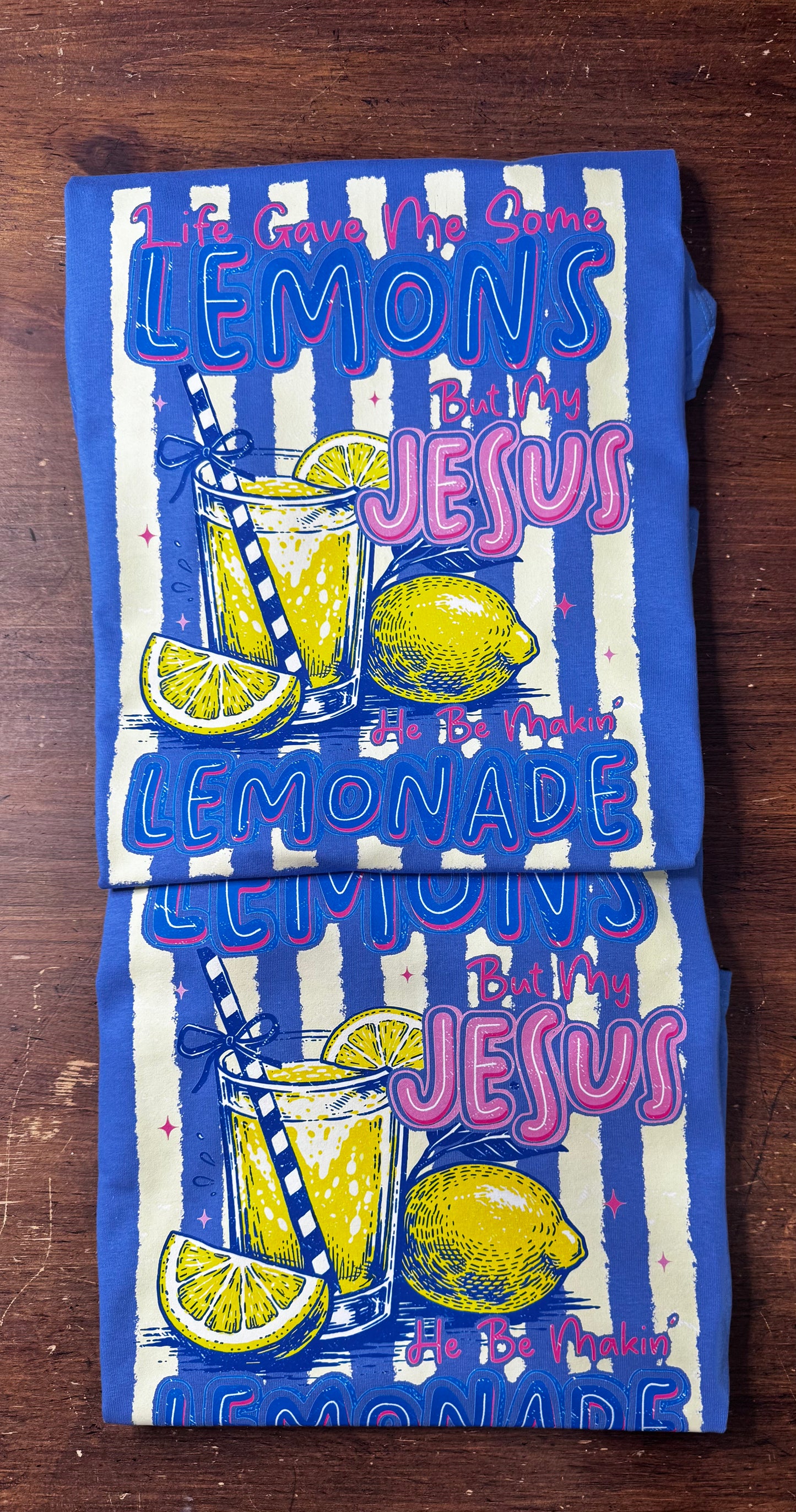 Jesus Be Makin Lemonade - Iris Blue