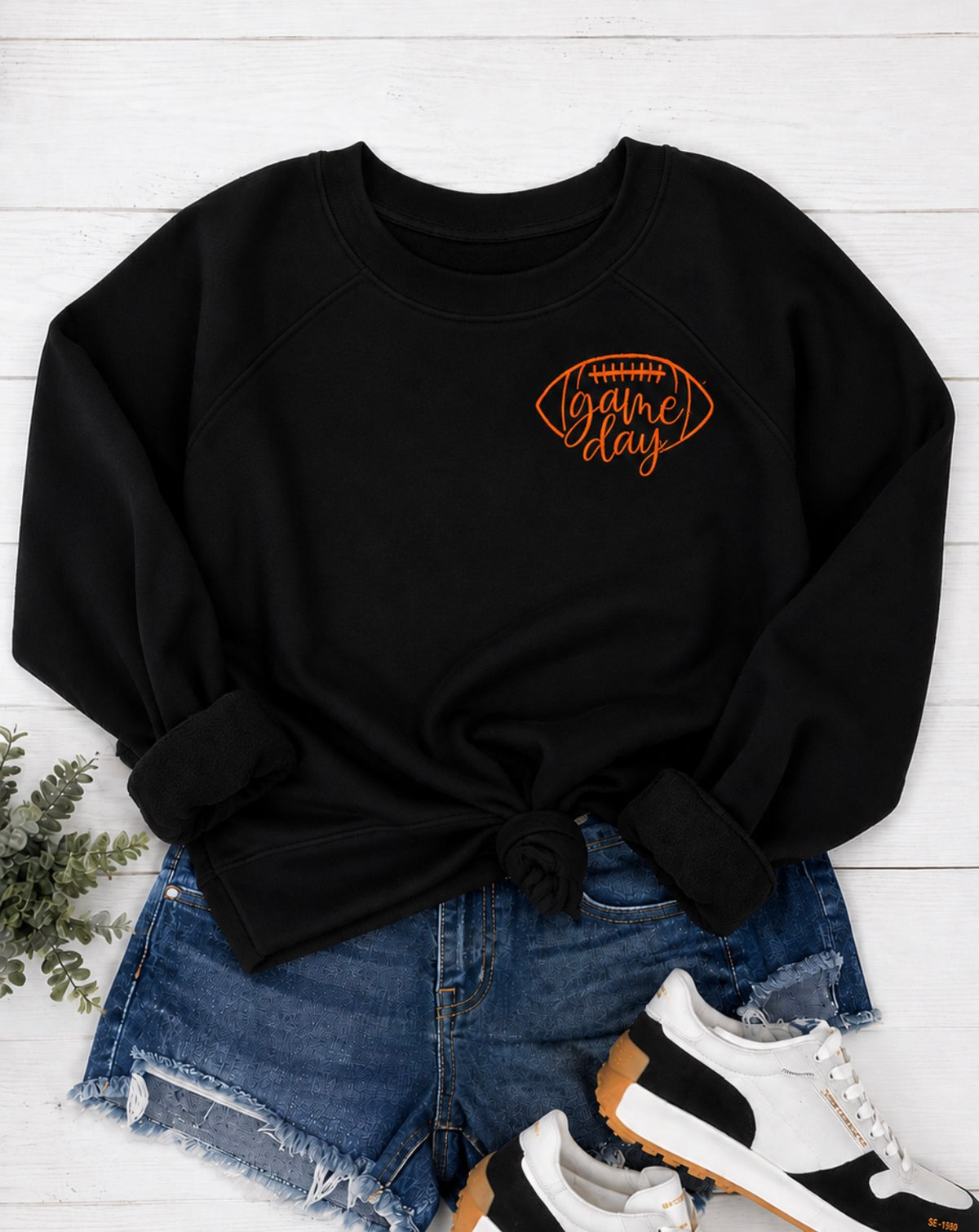 Game Day Football Embroidered Sweatshirts —You Pick the Thread Color!