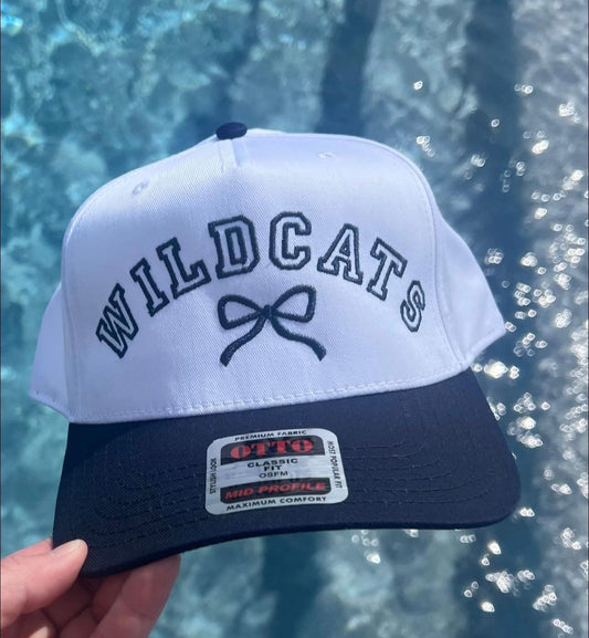Navy Bill Wildcats Bow Hat