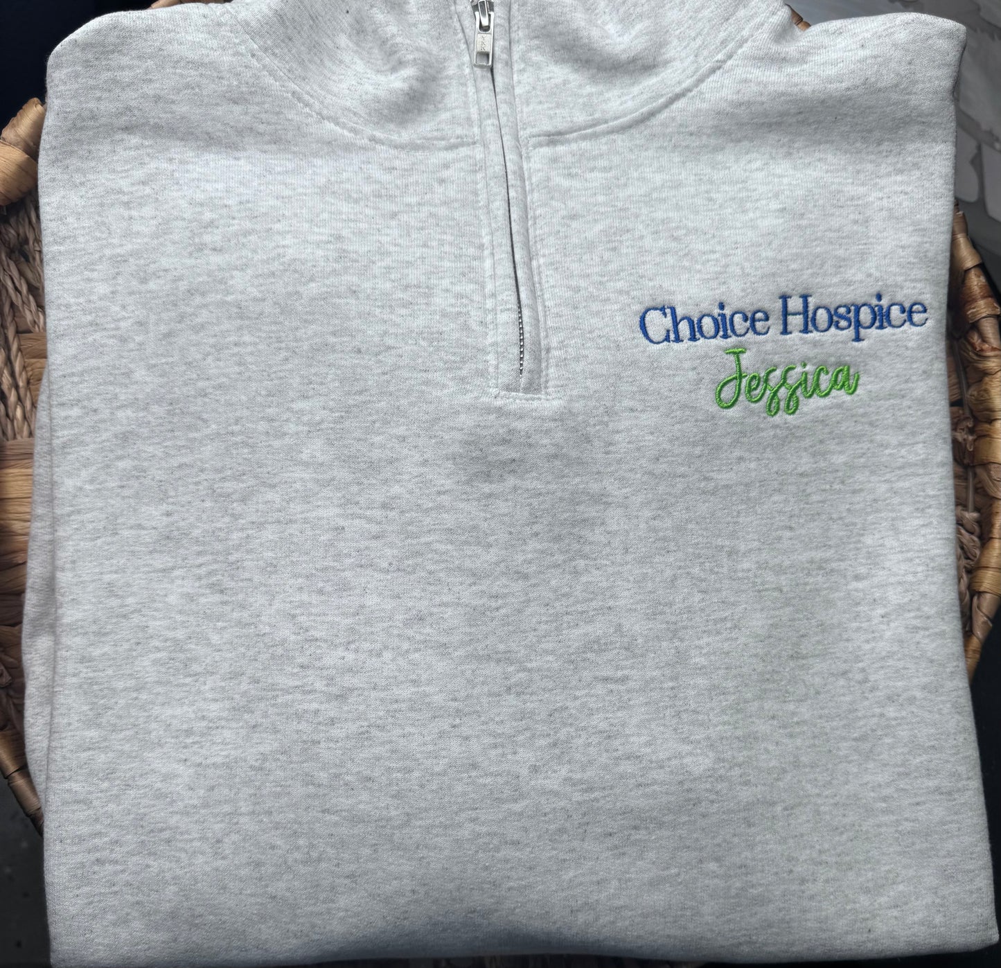 Choice Hospice 1/4 Zip - Personalized - Embroidered