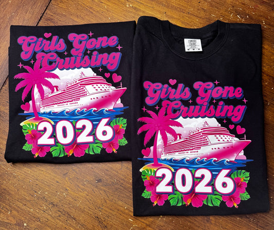 Girls Gone Cruising - Black Tee