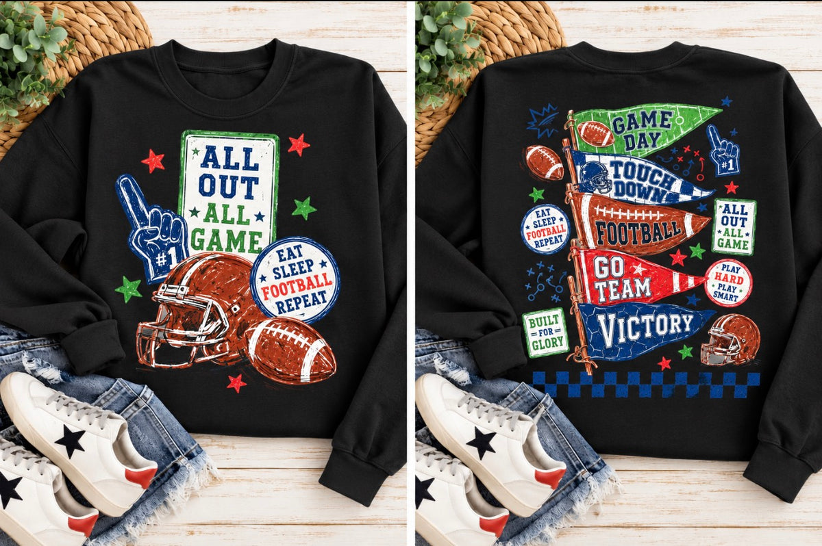 Football Eat Sleep Repeat Sweatshirt