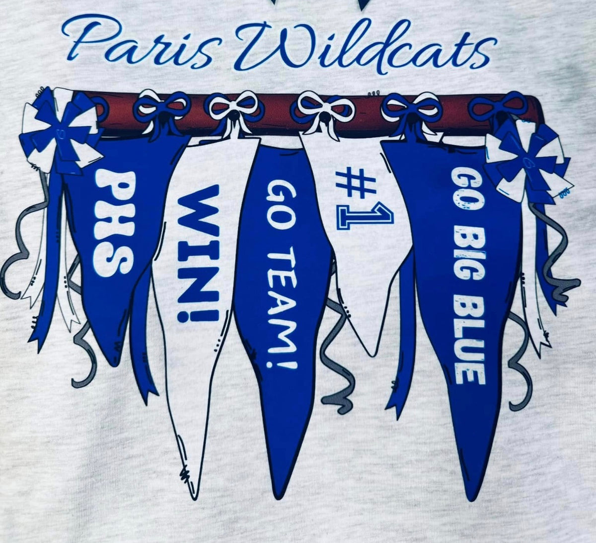 Paris Wildcats Banner Pennant Tee