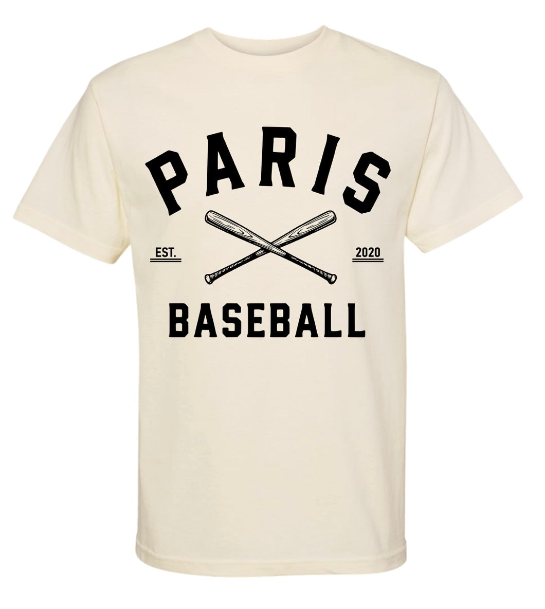 Paris Baseball EST 2020 - Faded Cream Ivory Unisex T-Shirt