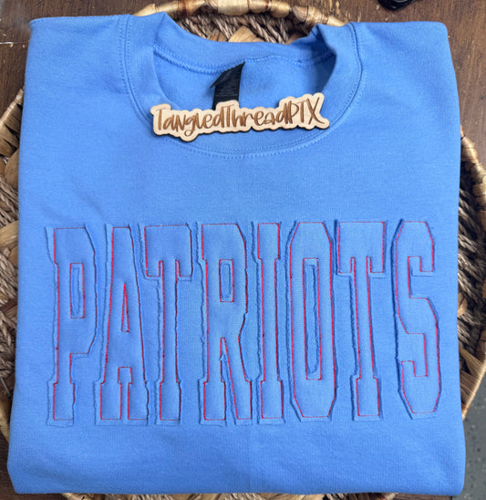 Carolina Blue Patriots Raggy - Embroidered