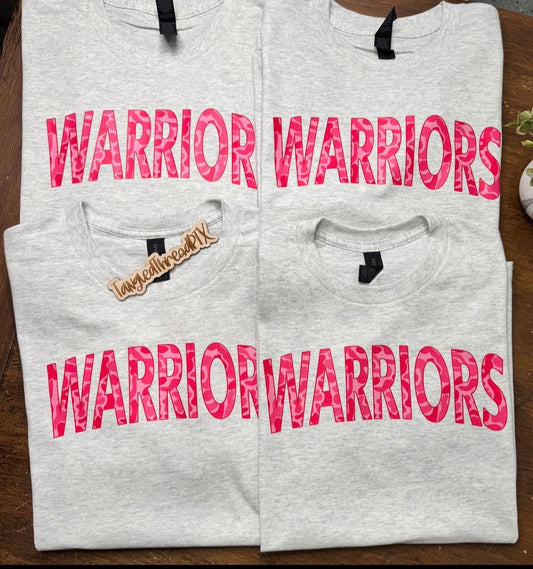Pink Camo Warriors - Ash Gray