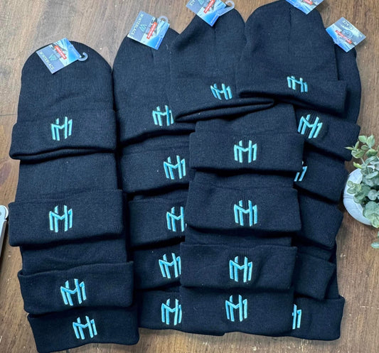 Haymakers Black Beanie - Embroidered