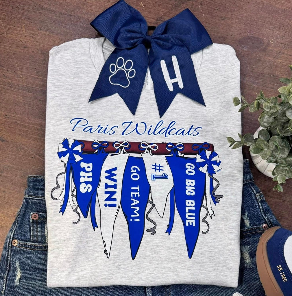 Paris Wildcats Banner Pennant Tee