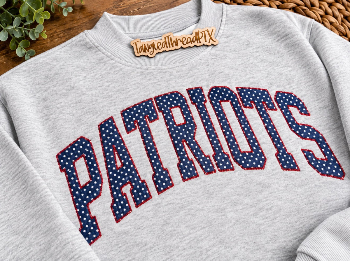 Patriots -  Embroidered MockNeck