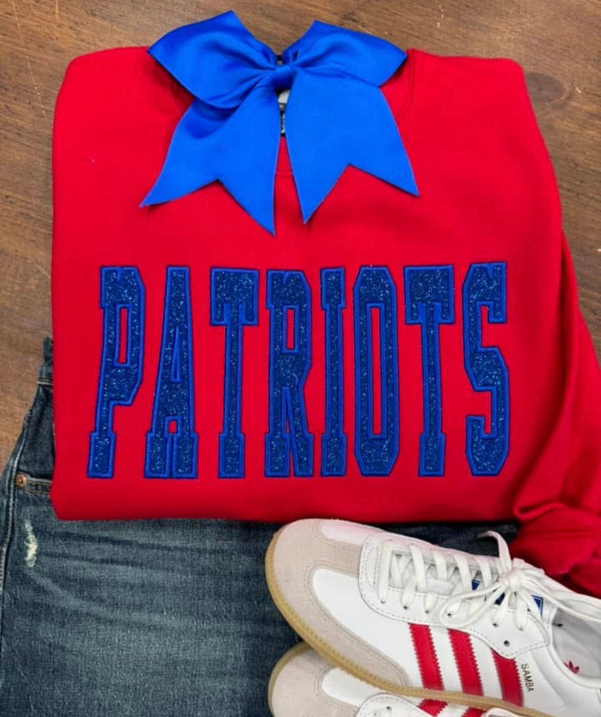 PATRIOTS - Royal Blue HTV - Embroidered