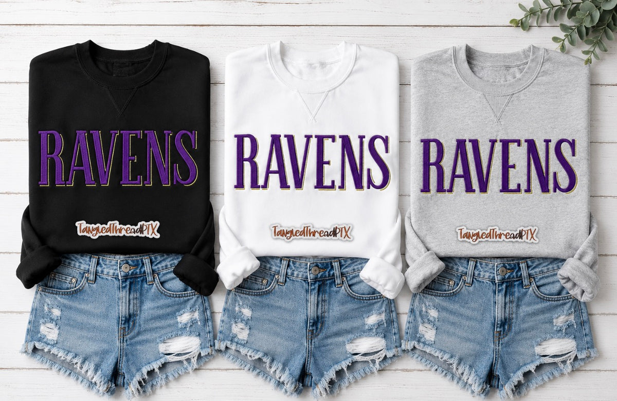 Ravens Sweatshirt - Embroidered