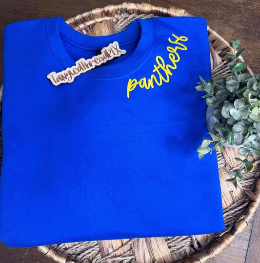 Panthers Curved Collar - Embroidered