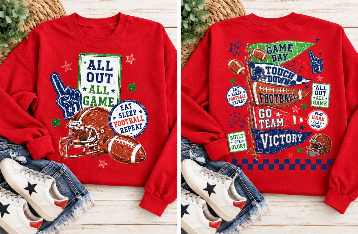 Football Eat Sleep Repeat Sweatshirt