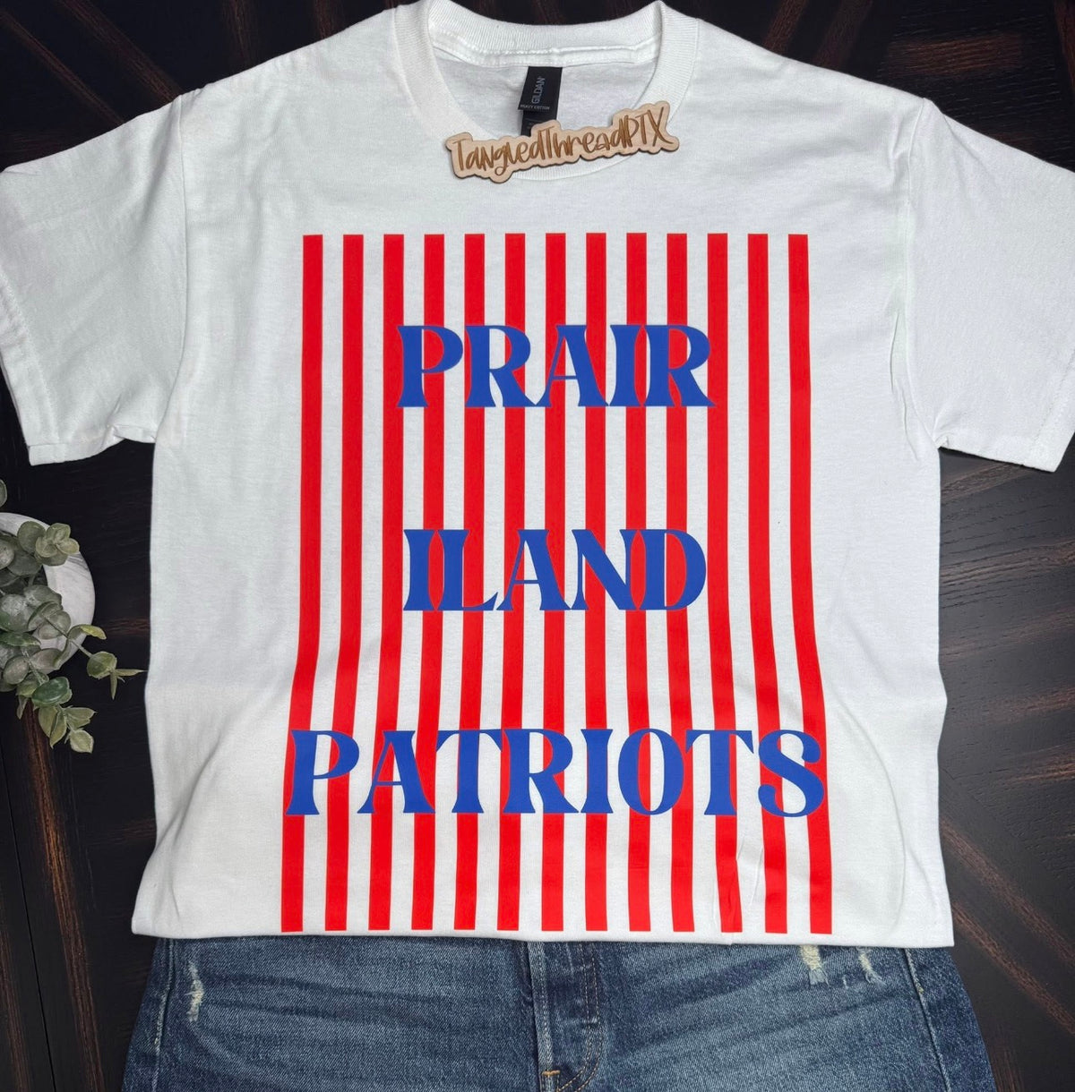Prairiland Patriots Stripes - Gildan