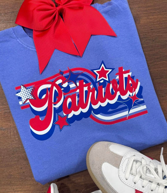 Patriots Retro Stars - Flo Blue