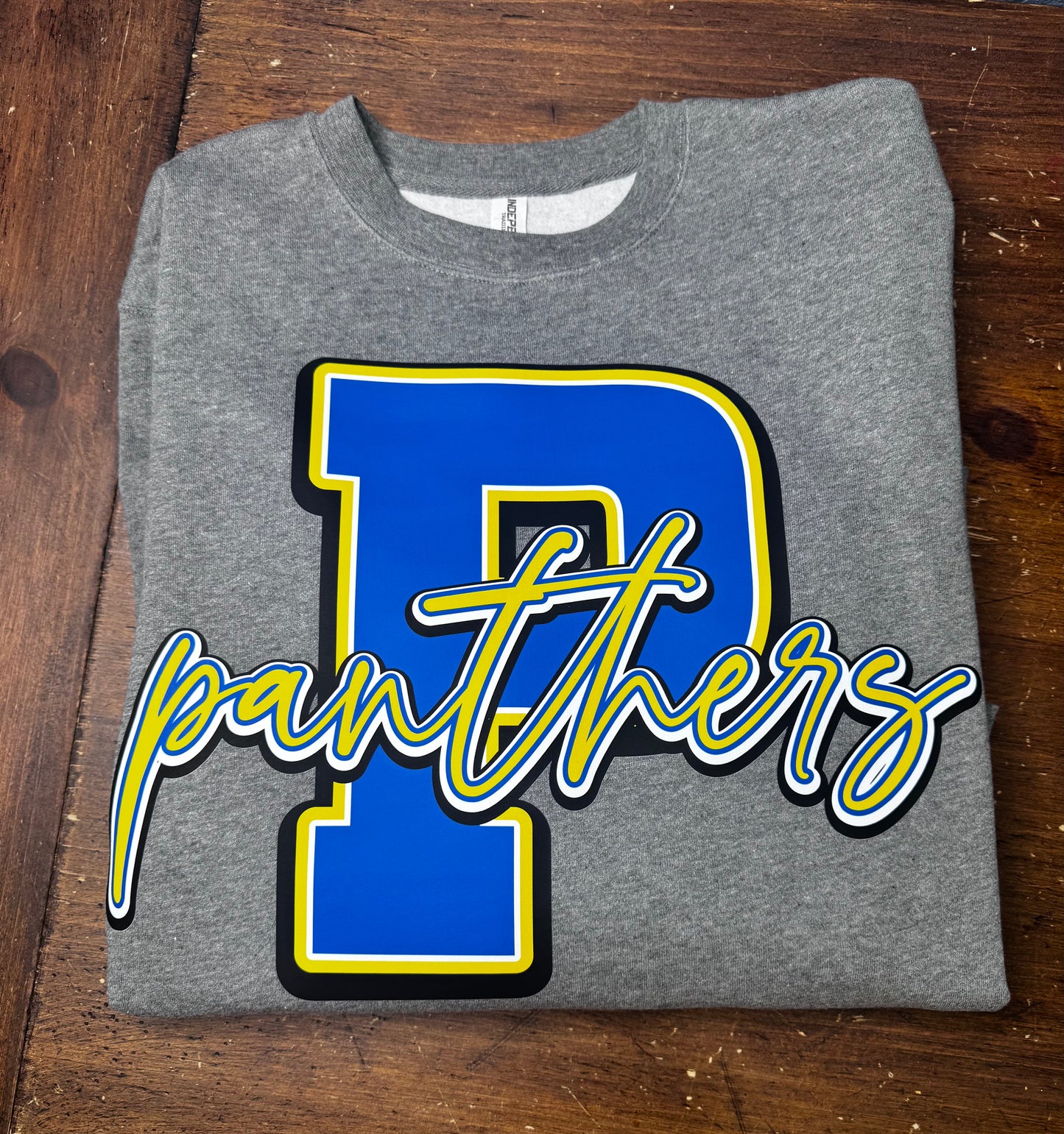 Oversize P Panthers - Sport Gray Sweatshirt