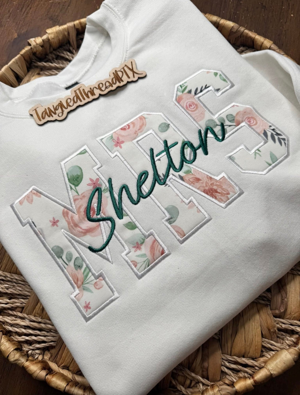 MRS Personalized Bride Sweatshirt - Embroidered