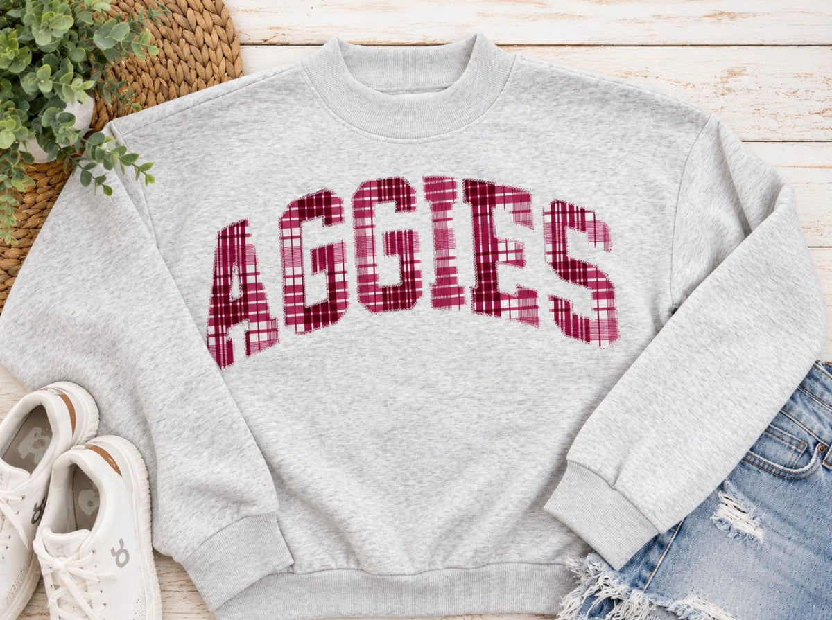 Aggies Embroidered MockNeck