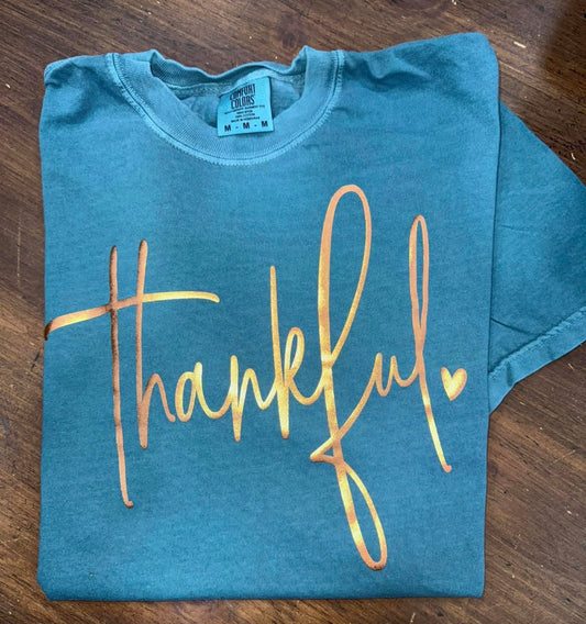 Blue Spruce - Thankful Gold Metallic Puff