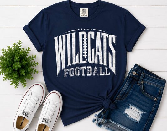 Wildcats Arched Football