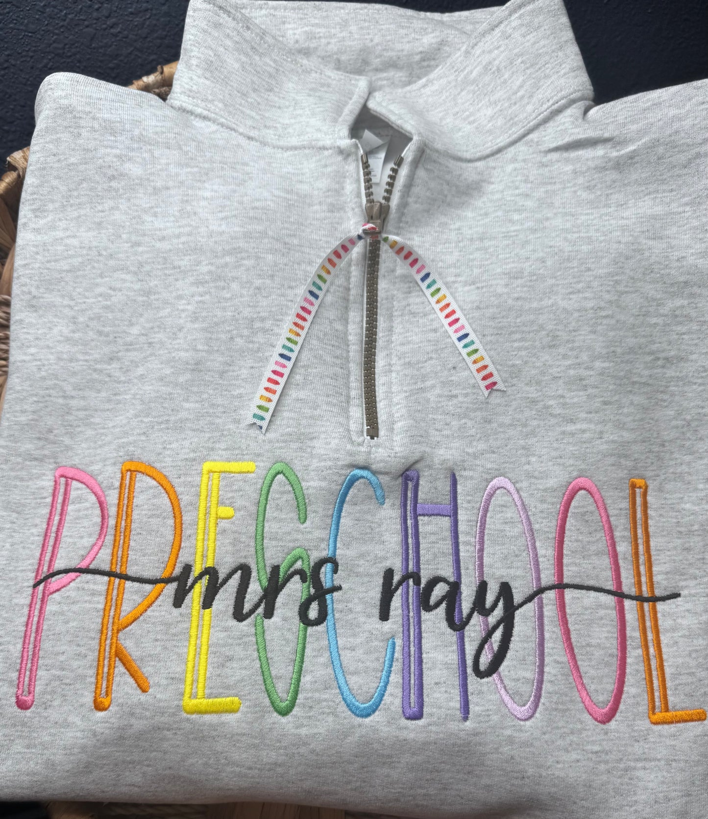 Colorful Pre-School Personalized & Embroidered