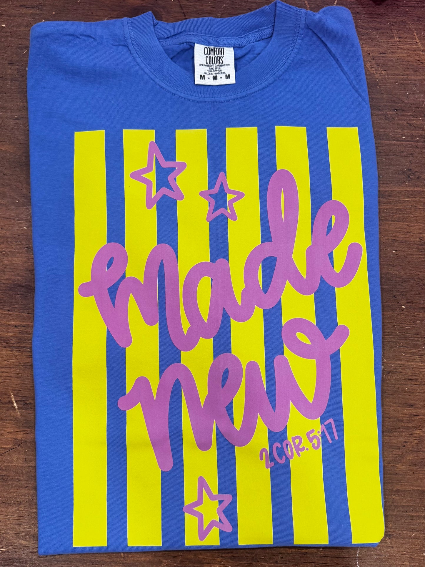 Flo Blue Made New Yellow Stripes