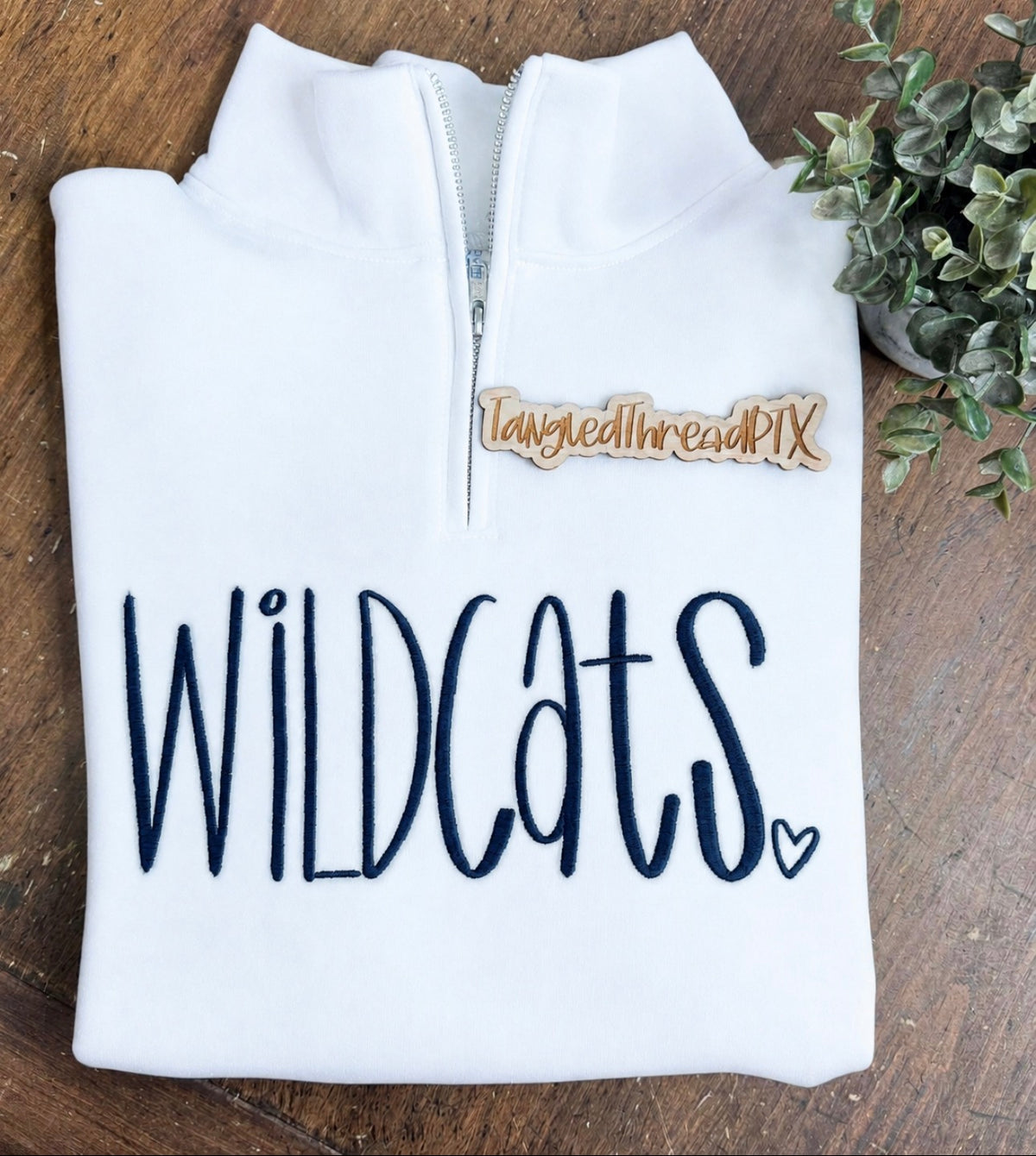 Navy Wildcats 1/4 Zip Pullover
