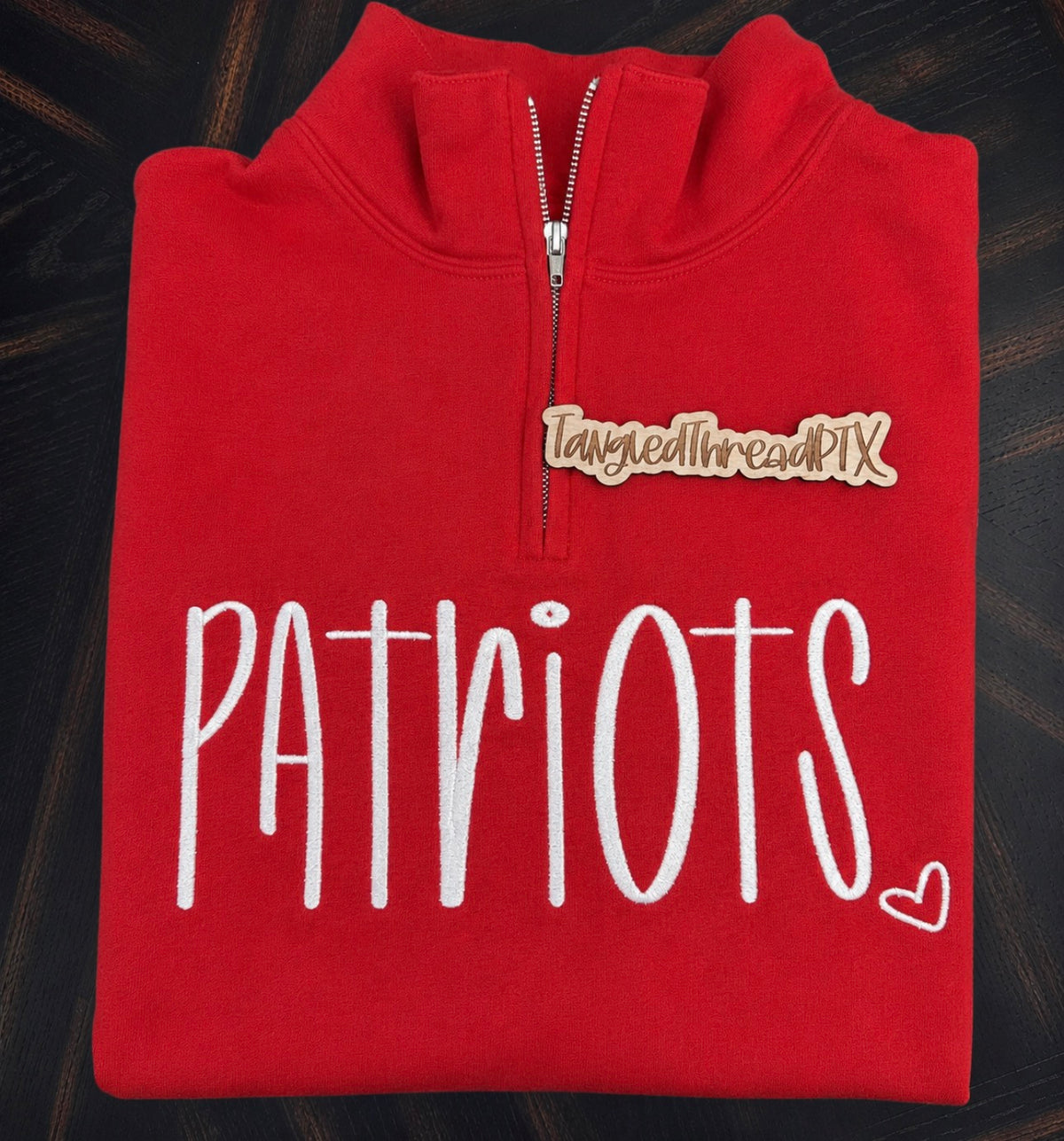 Patriots 1/4 Zip Sweatshirt - Embroidered