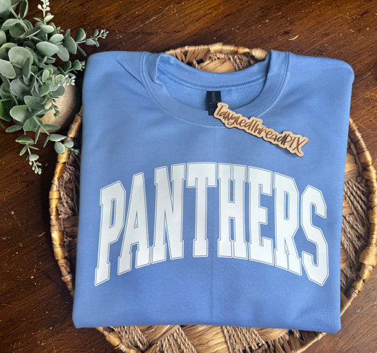 Light Blue Panthers Varsity Letters - Sweatshirt