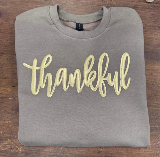 Espresso - Thankful Gold Metallic Puff