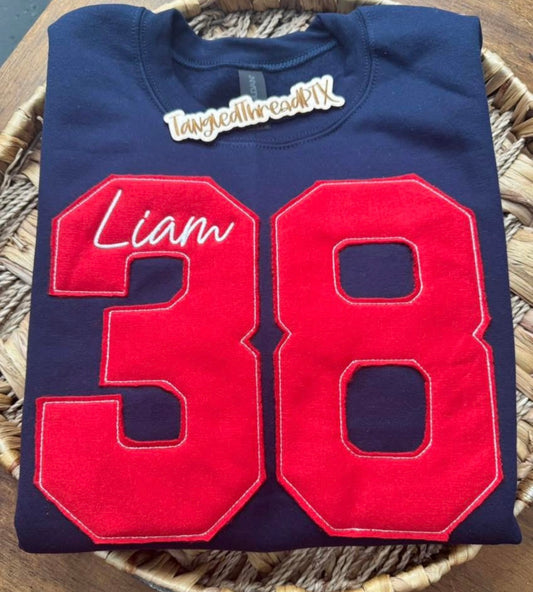 Mustangs Jersey # & Name - Embroidered