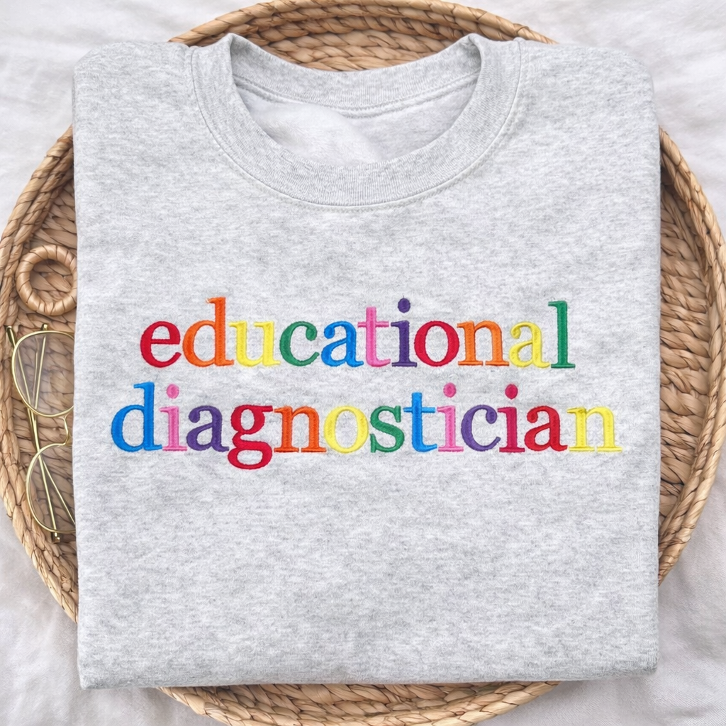 Educational Diagnostician - Colorful - Ash Gray Gildan