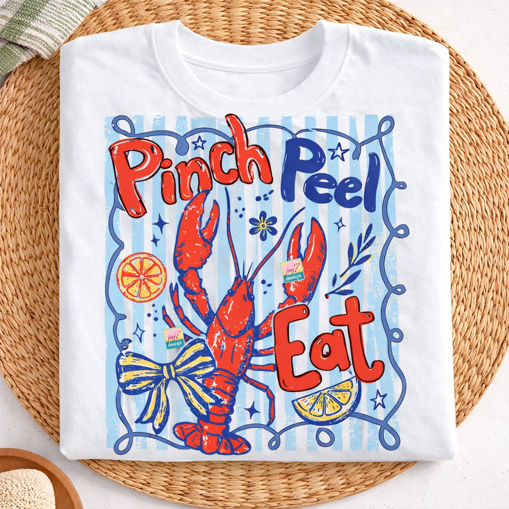Pinch Peel & Eat - white comfort colors