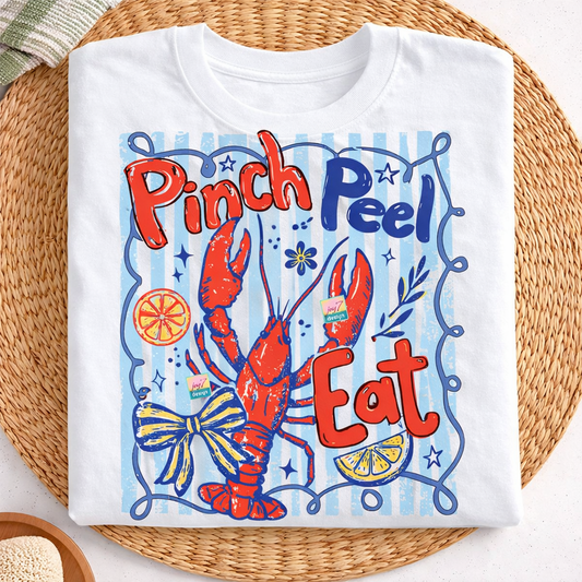 Pinch Peel & Eat - white comfort colors
