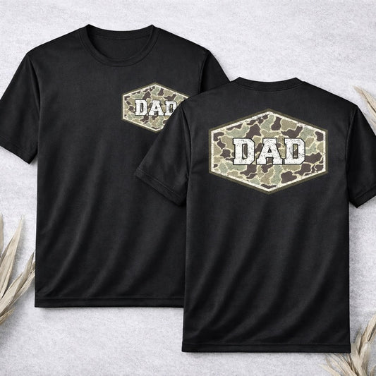 Camo Dad Performance Tee - Dri-Fit Material