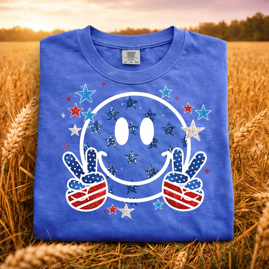 Patriotic Peace Smiley