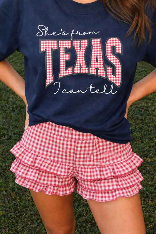 She’s From Texas - Navy Blue Gildan