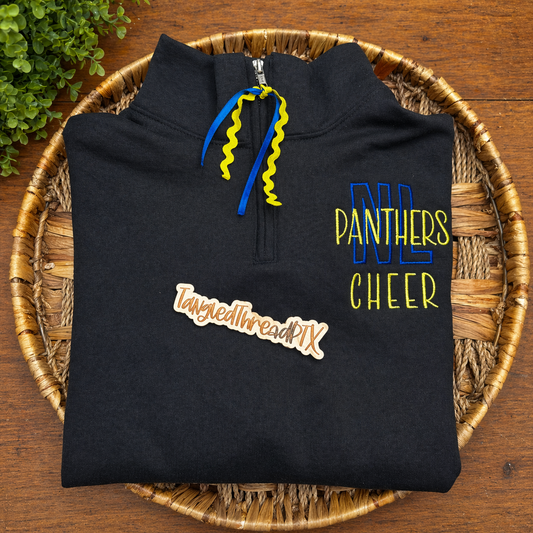 NL Panthers Cheer - Embroidered 1/4 Zip