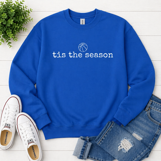 Tis The Season Basketball - Royal Blue Gildan