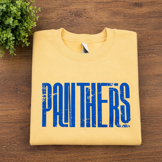 Royal Panthers Distressed Letters