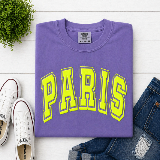 Violet PARIS - Neon Yellow  Puff