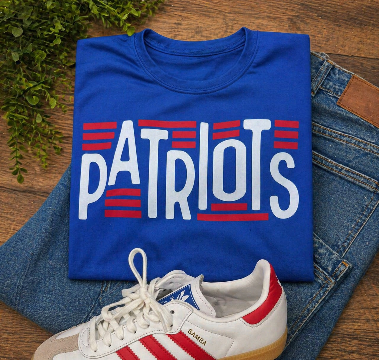Patriots Stripes - Royal Blue