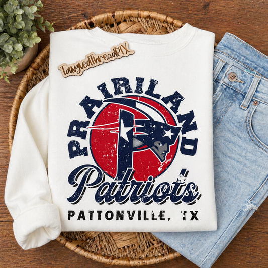 Prairiland Patriots Vintage Graphic
