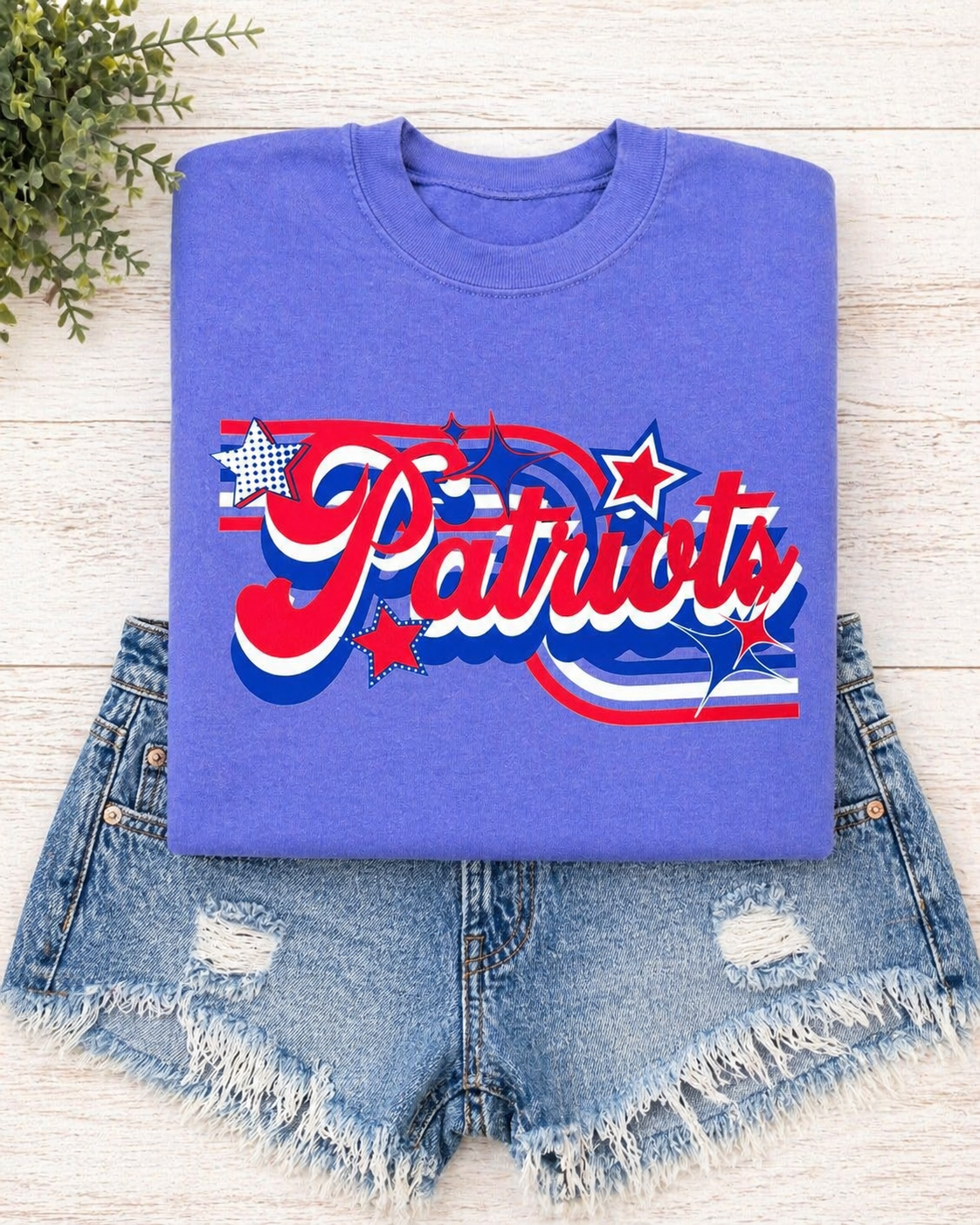 Patriots Retro Stars - Flo Blue